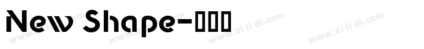 New Shape字体转换